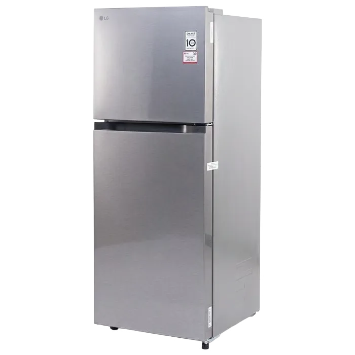 LG 277L Smart Inverter Double Door Refrigerator - Dazzle Steel — view 2