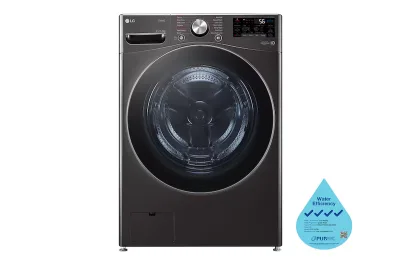 LG 21/12KG Front Load Washer Dryer (Black)