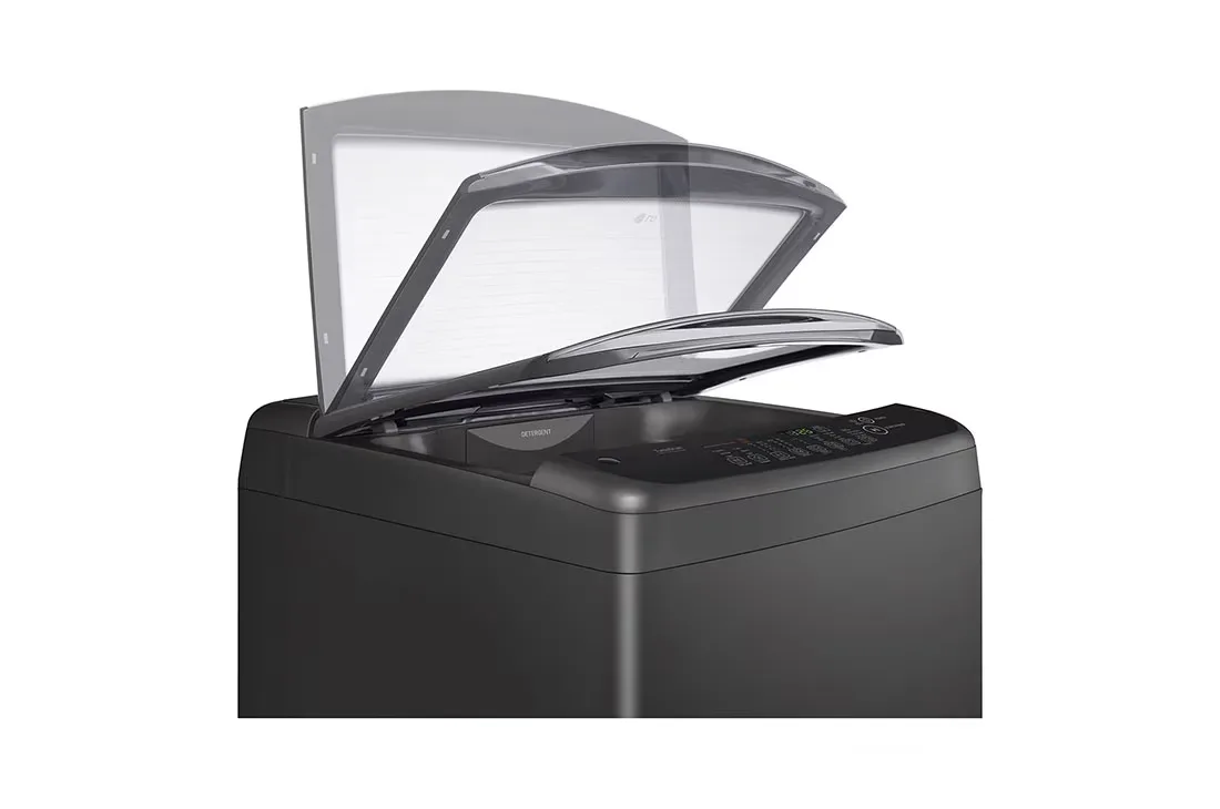 LG 11KG Smart Inverter Top Load Washing Machine - Black — view 3