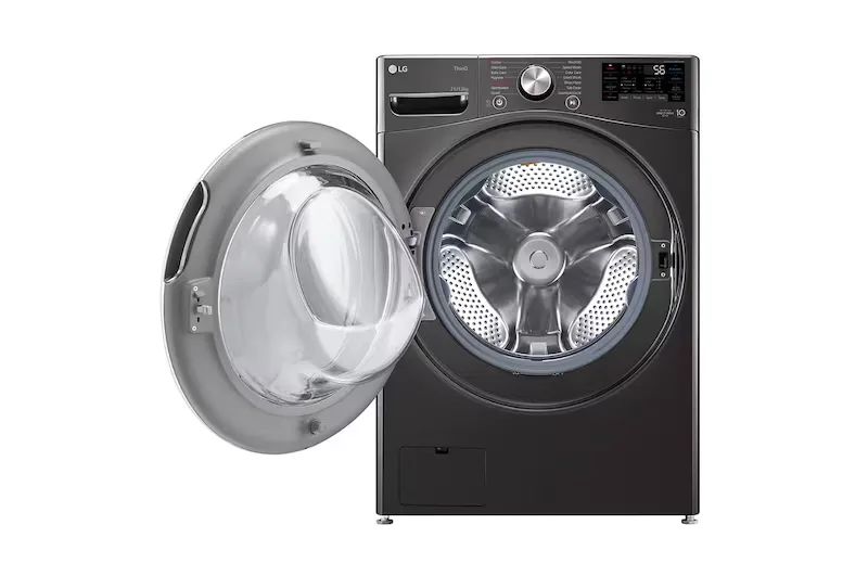 LG 21/12KG Front Load Washer Dryer (Black) — view 3